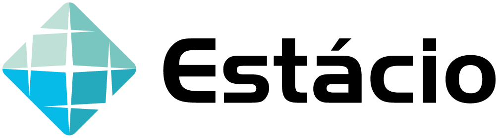 Logo da Estácio na cor preta