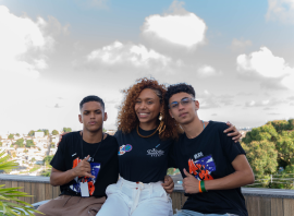 Jovens do Ibura em ação com a equipe 1MiO